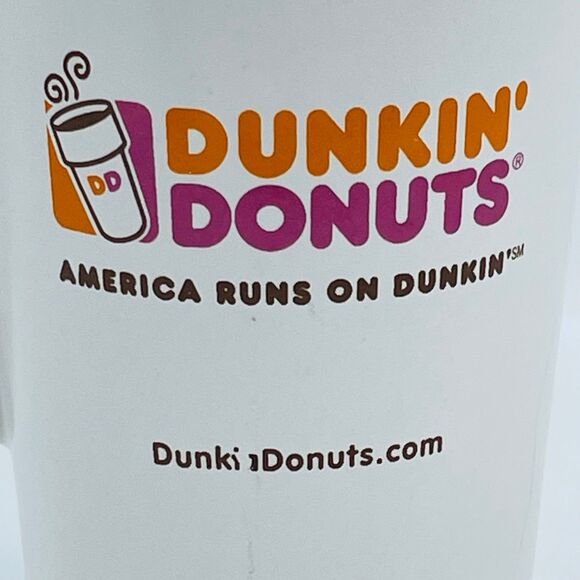America Runs on Dunkin Donuts Tall Classic Ceramic Mug DD Iconic Symbols 18 oz. - Picture 4 of 10